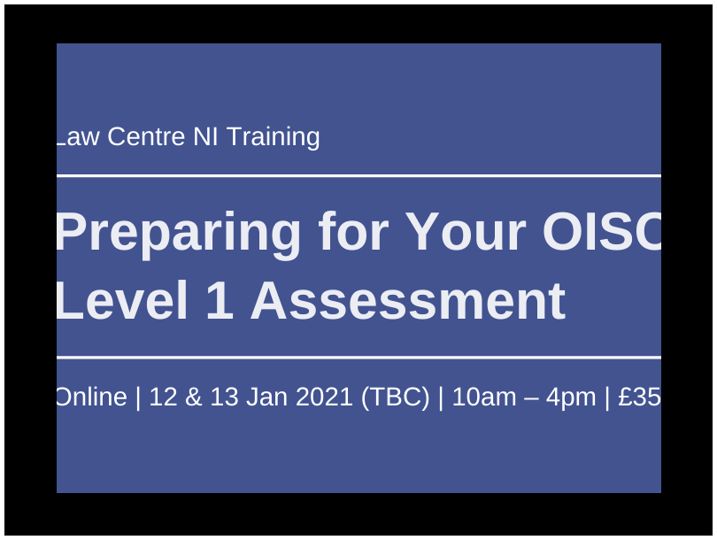 Preparing for your OISC Level 1 Assessment CommunityNI